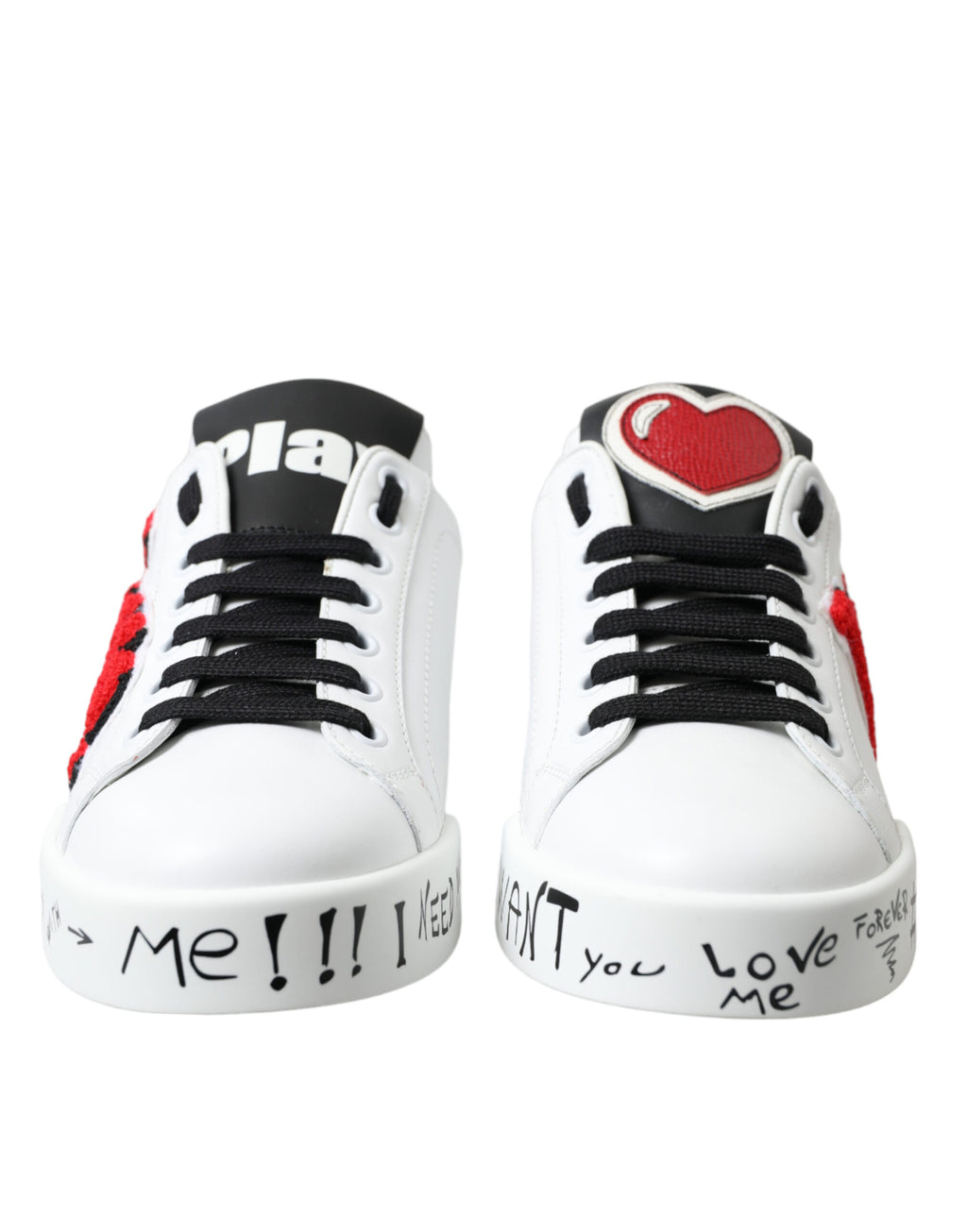 White Love Patch Portofino Classic Sneakers Schuhe