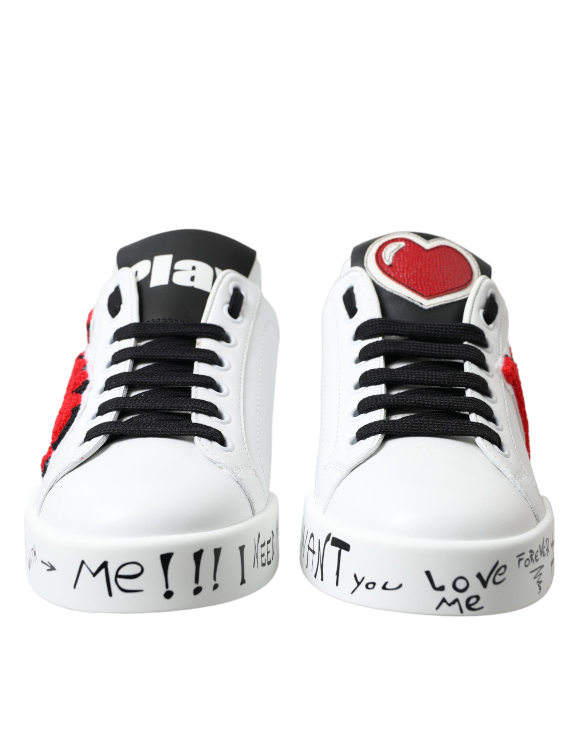 White Love Patch Portofino Classic Sneakers Schuhe