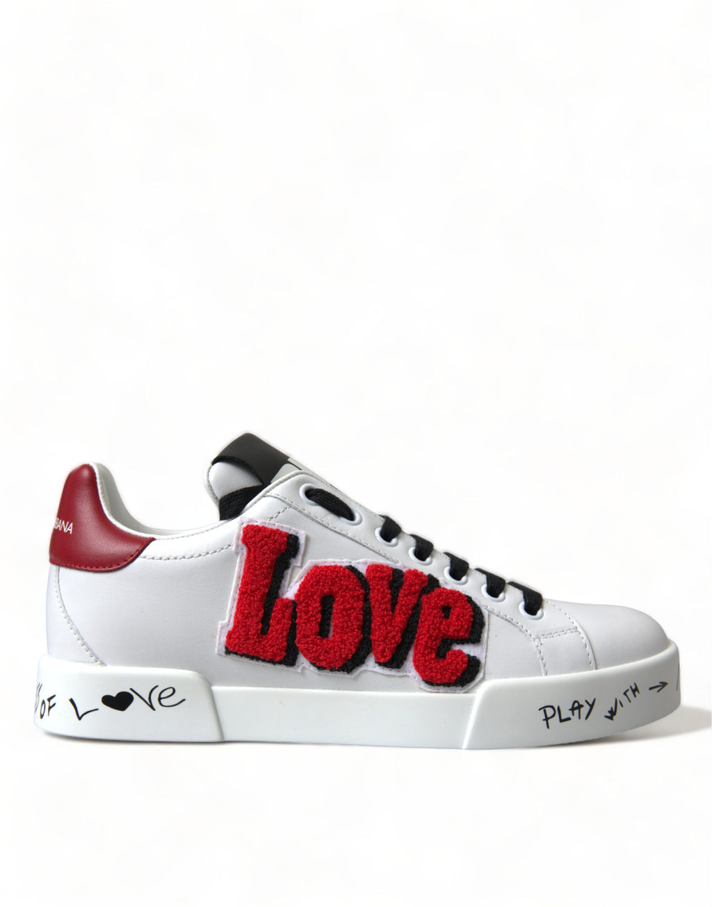 White Love Patch Portofino Classic Sneakers Schuhe