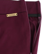 Pantaloni slim fit viola