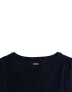 Blue cotton jersey dress