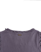 Purple cotton jersey dress