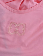 Pink cotton tank top