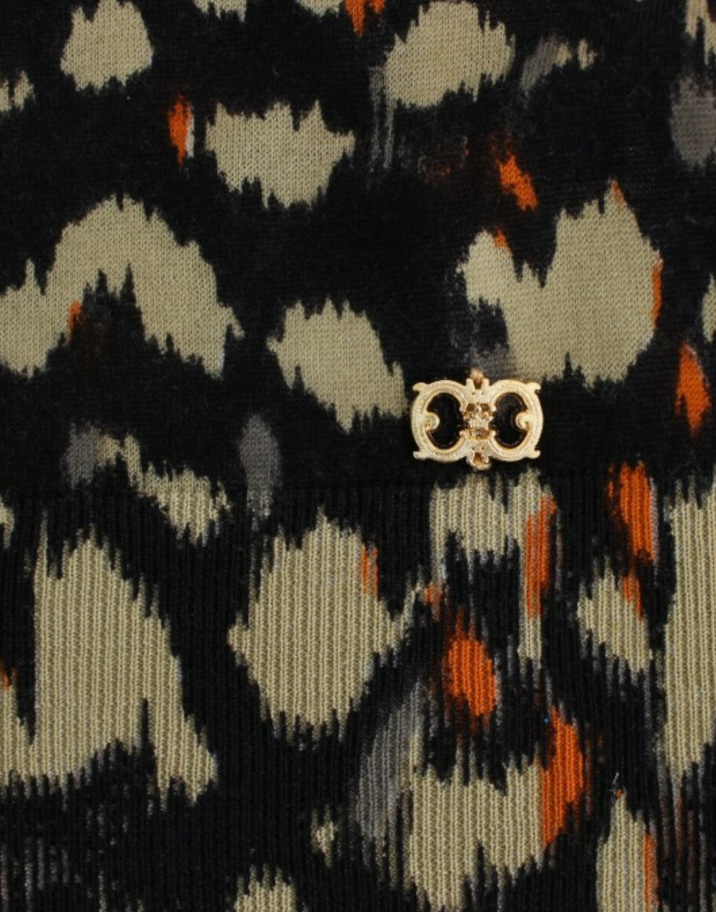 Mehrfarbiger V-Ausschnitt Pullover aus Wolle