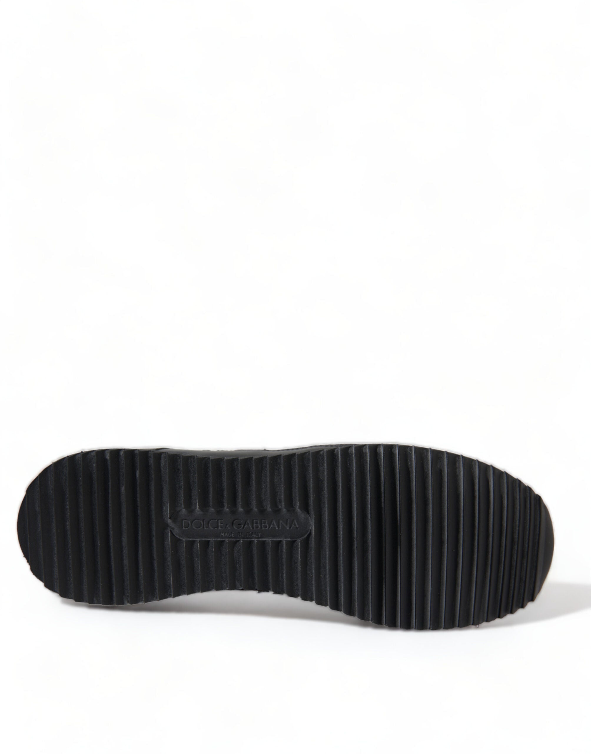 Schwarze Sneaker aus Leder mit floraler Spitze