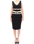 Enges Spitzenkleid in Schwarz