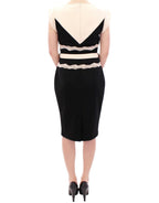 Enges Spitzenkleid in Schwarz