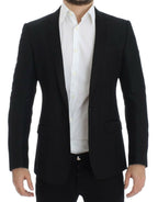 Black wool MARTINI slim blazer