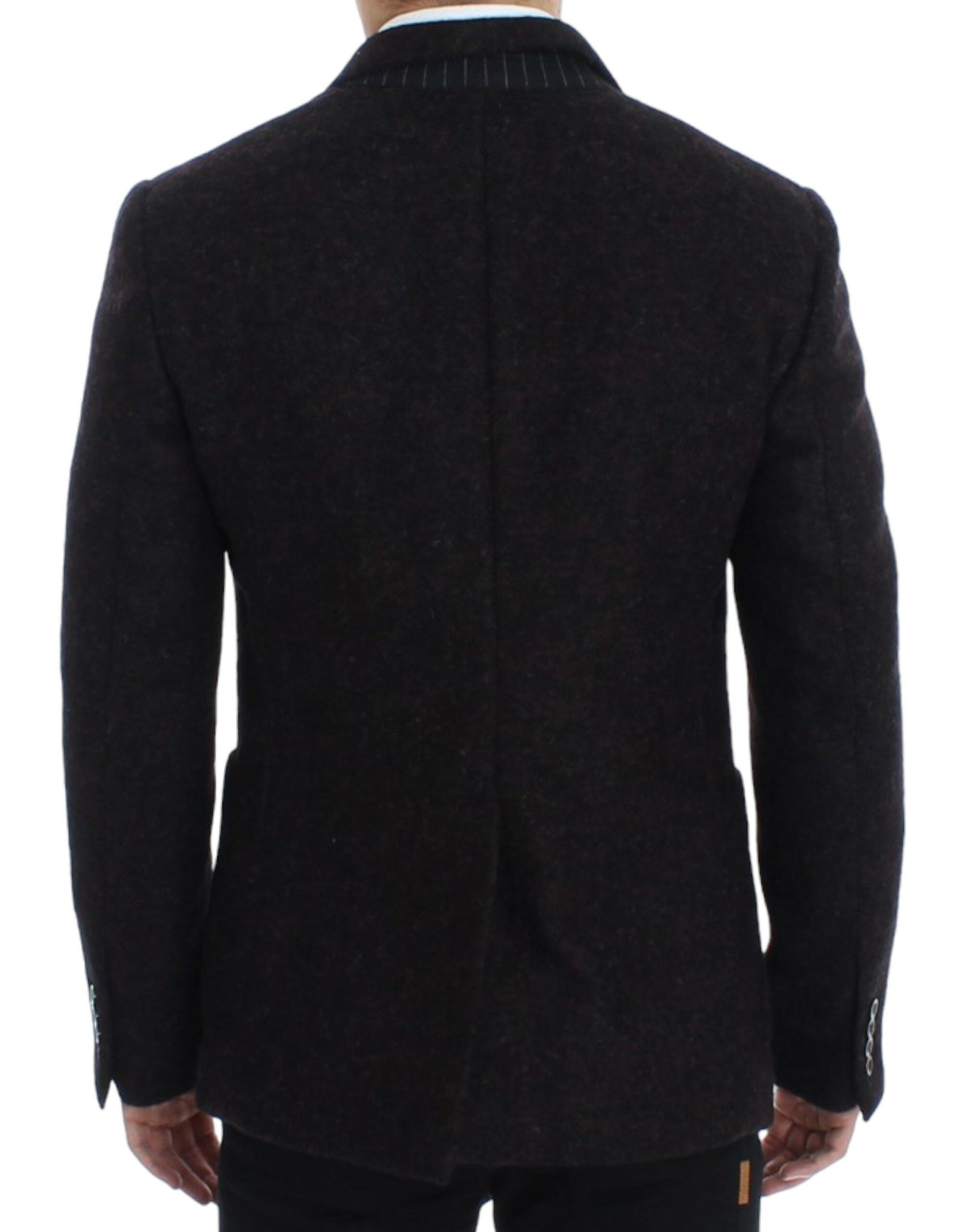 Bordeaux alpaca two-button blazer