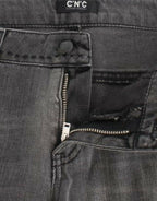 Gray straight leg jeans