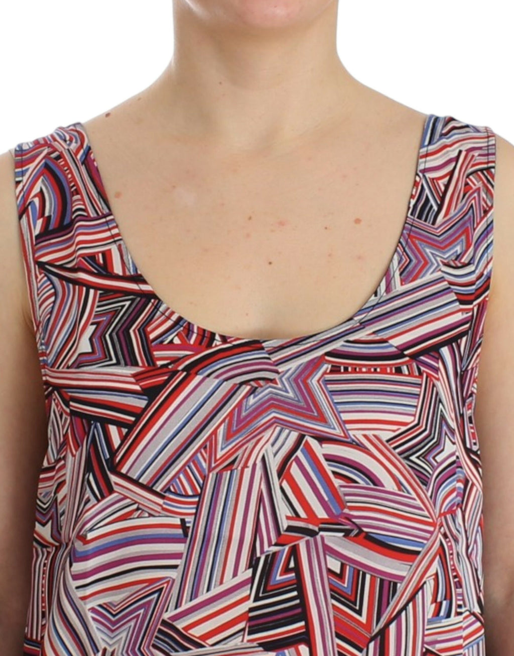 Ärmelloses Top in Multicolour