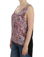 Ärmelloses Top in Multicolour