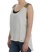 Weißes ärmelloses Top