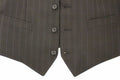 Schwarz gestreiftes Stretch-Kleid, Weste, Gilet