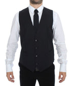 Gray Stretch Formal Dress Vest