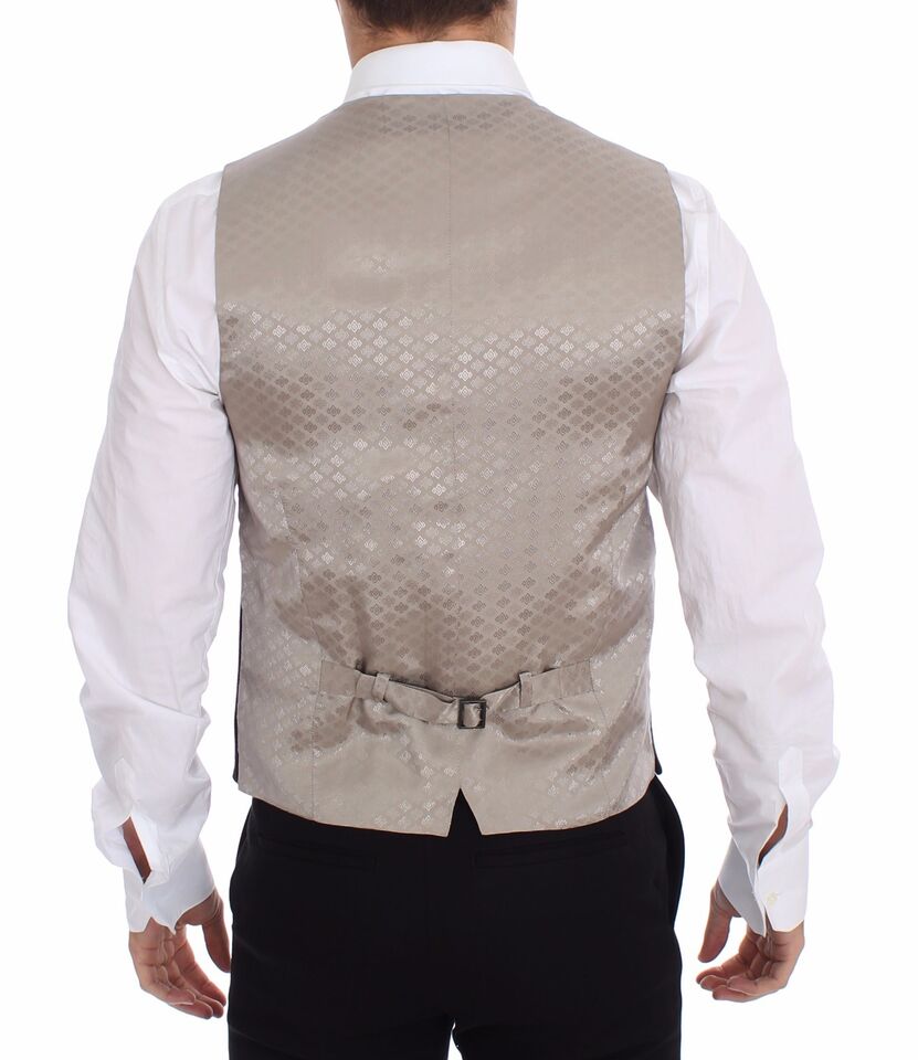 Schwarzes Baumwollkleid Weste Blazer Jacke