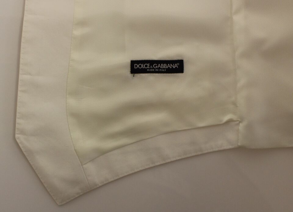 Weiße Weste Blazer aus Baumwoll-Seidengemisch
