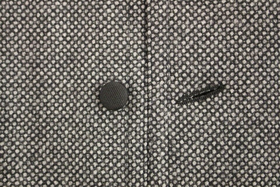 Gray Cotton Blend Logo Vest