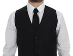 Graue Wollseidenkleid Weste