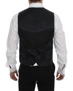 Graue Wollseidenkleid Weste