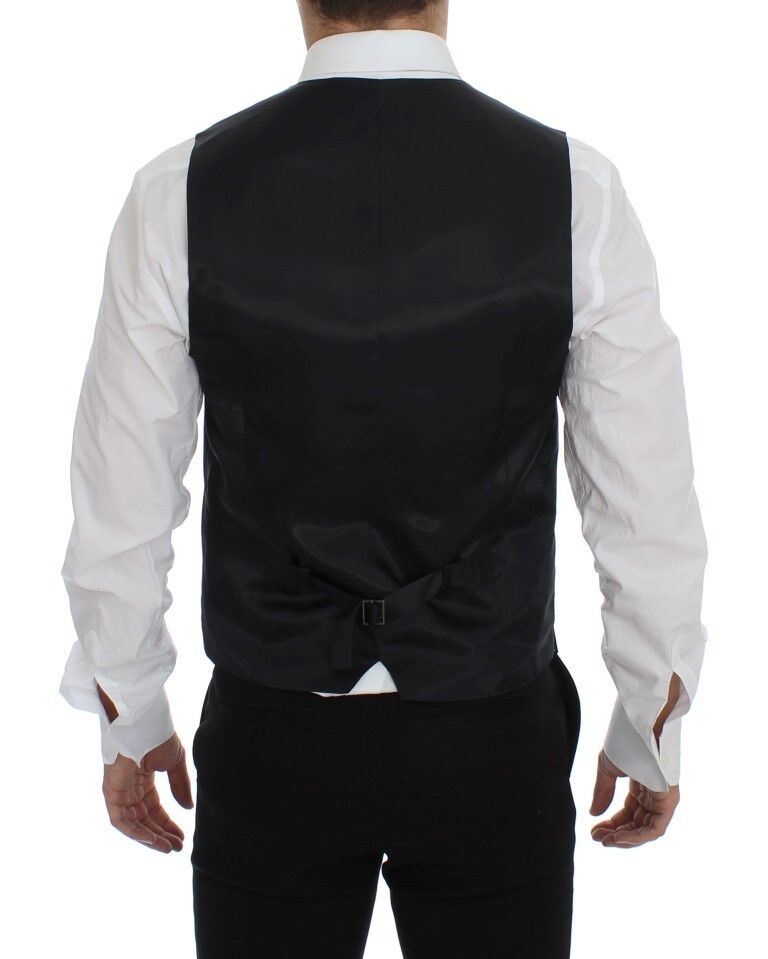 Graue Wollseidenkleid Weste