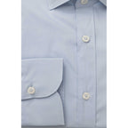 Light Blue Cotton Men Shirt