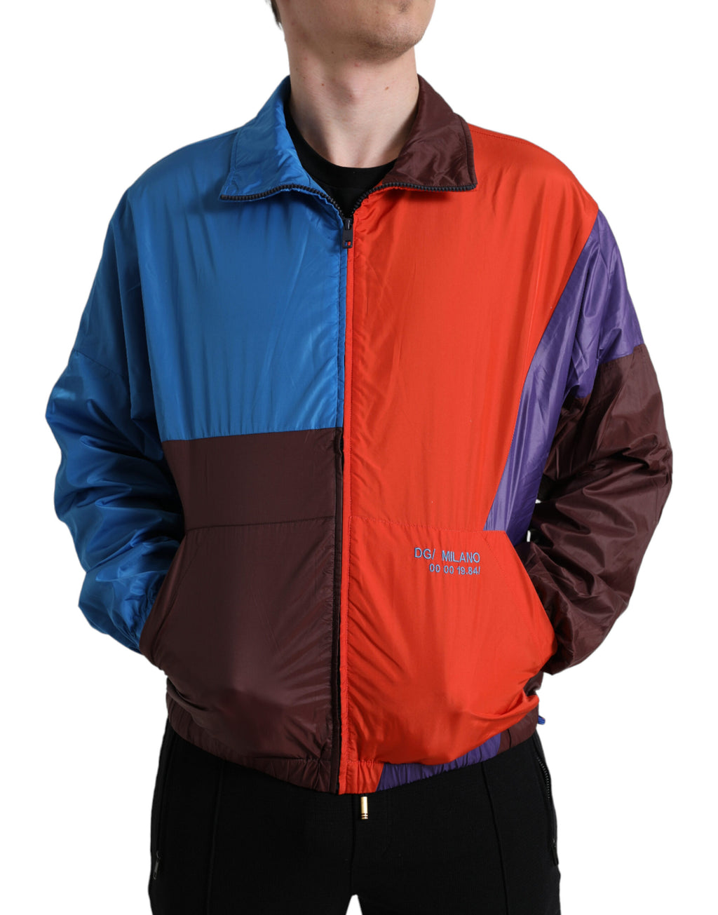Mehrfarbige Windjacke