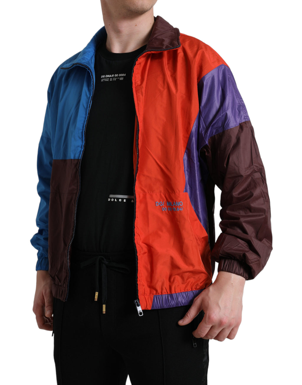 Mehrfarbige Windjacke