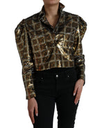 Mehrfarbige Pailletten-Kurzjacke aus Polyester