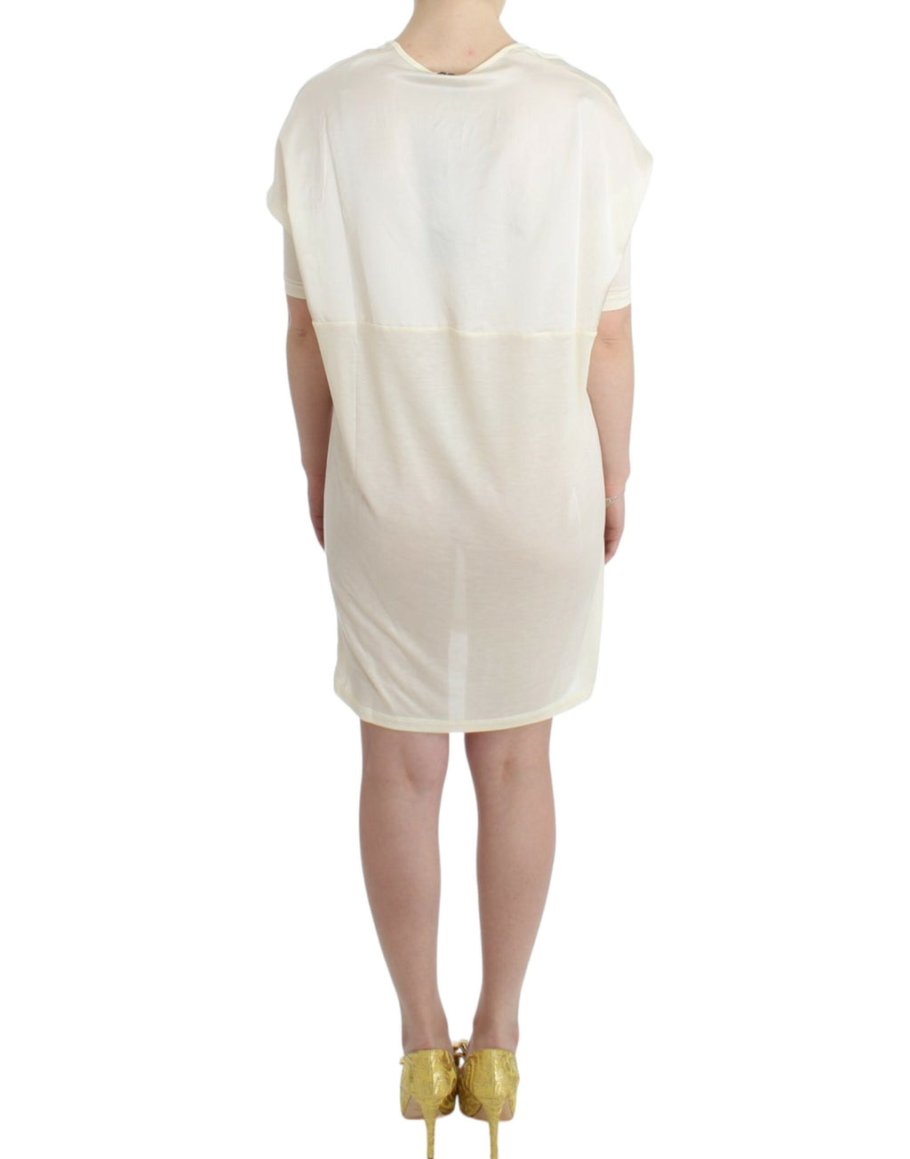 Weißes Modal-Schlauchkleid