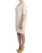 Weißes Modal-Schlauchkleid
