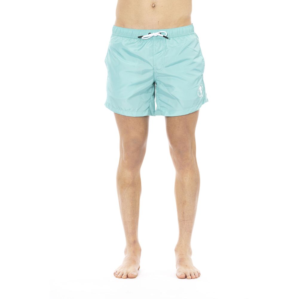 Hellblaue Herren-Badehose aus Polyester