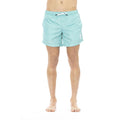 Hellblaue Herren-Badehose aus Polyester