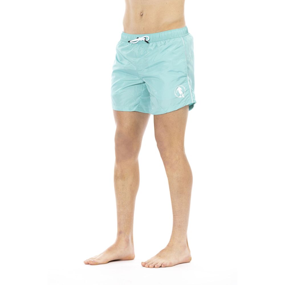 Hellblaue Herren-Badehose aus Polyester