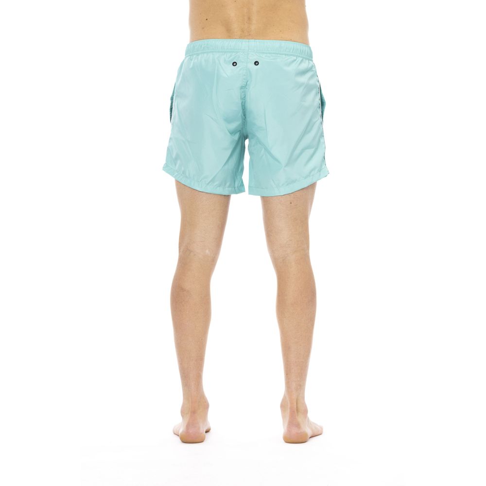 Hellblaue Herren-Badehose aus Polyester