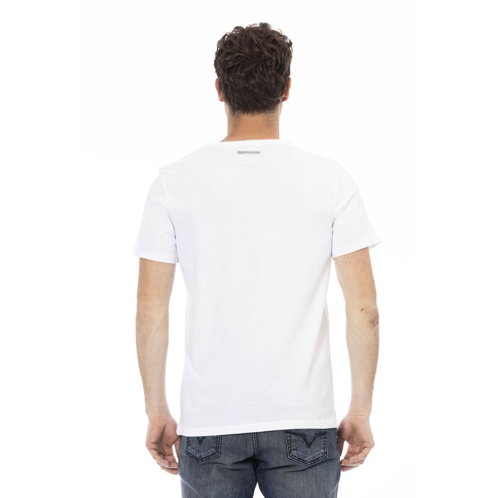 Weißes Baumwoll T-Shirt für Herren