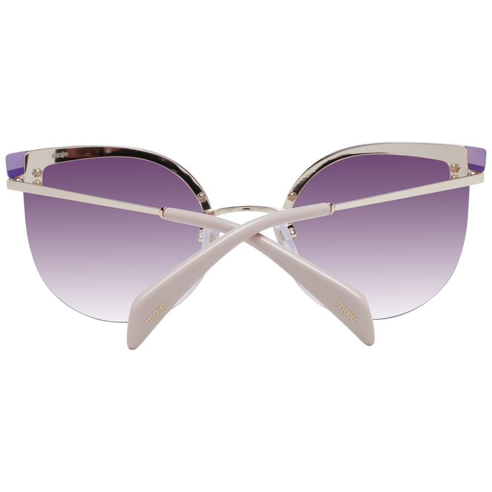 Gold Stainless Steel Sunglasses