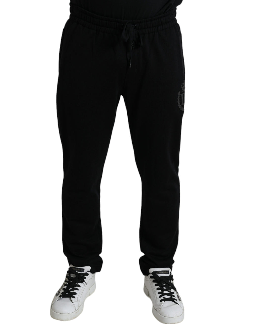 Schwarze DG-Logo Skinny Jogger Sweatpants Hose