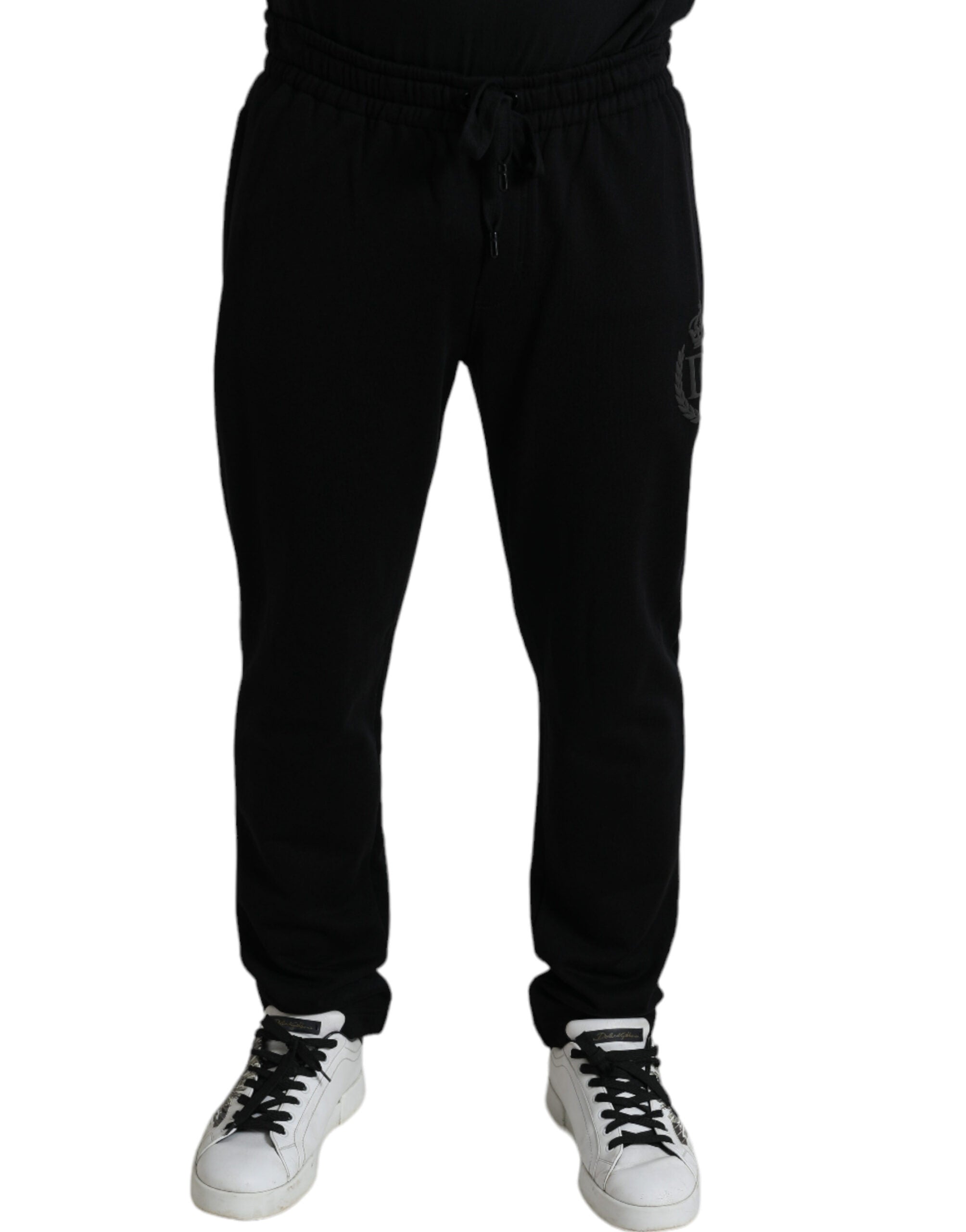 Schwarze DG-Logo Skinny Jogger Sweatpants Hose