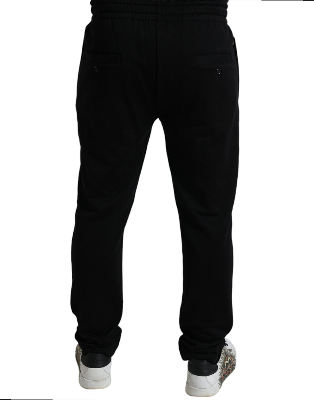 Schwarze DG-Logo Skinny Jogger Sweatpants Hose