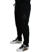 Schwarze DG-Logo Skinny Jogger Sweatpants Hose