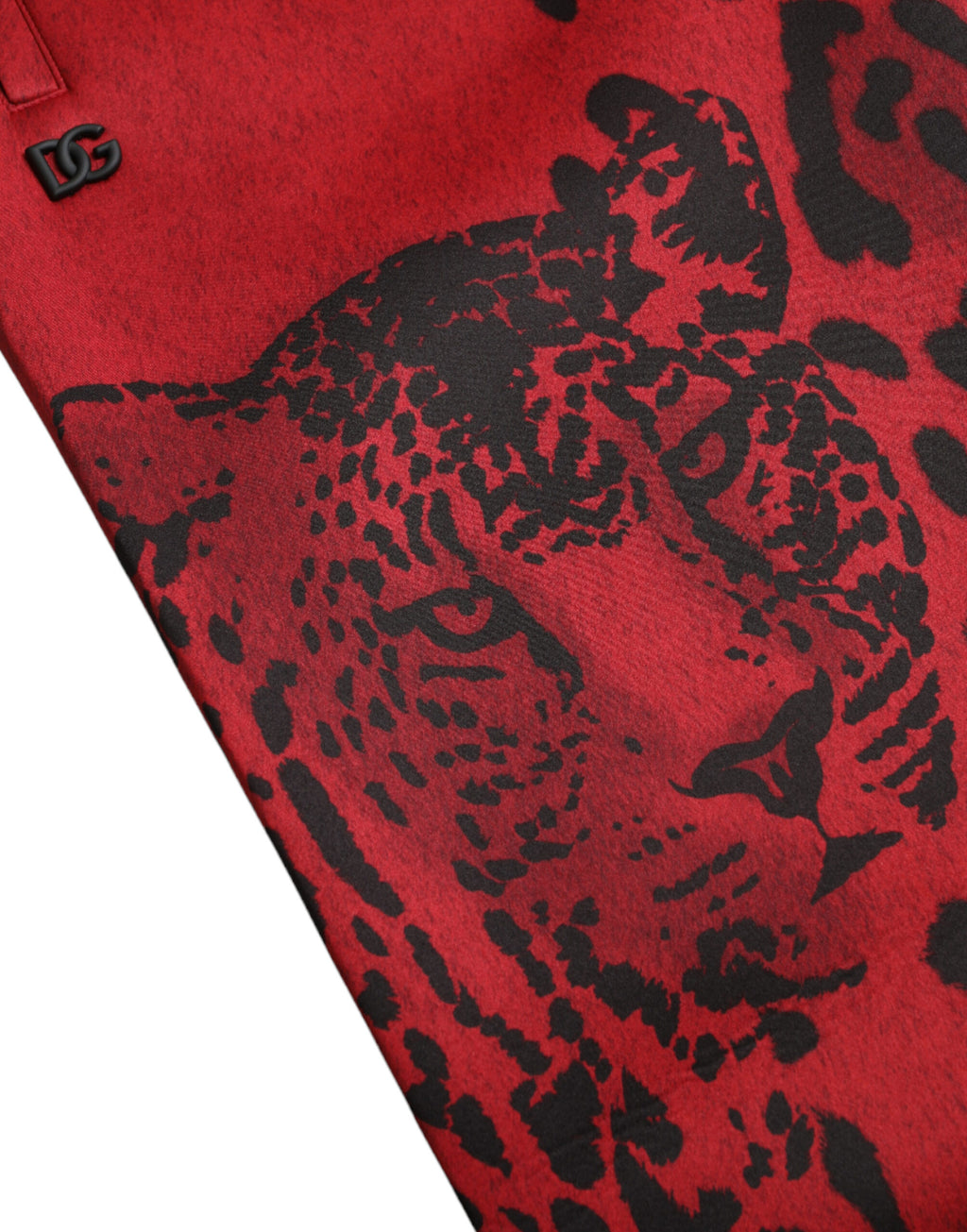 Red Black Leopard Stretch Jogger Hose