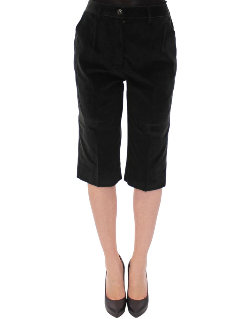 Dunkelgrüne Shorts aus Baumwolle