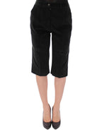 Dunkelgrüne Shorts aus Baumwolle