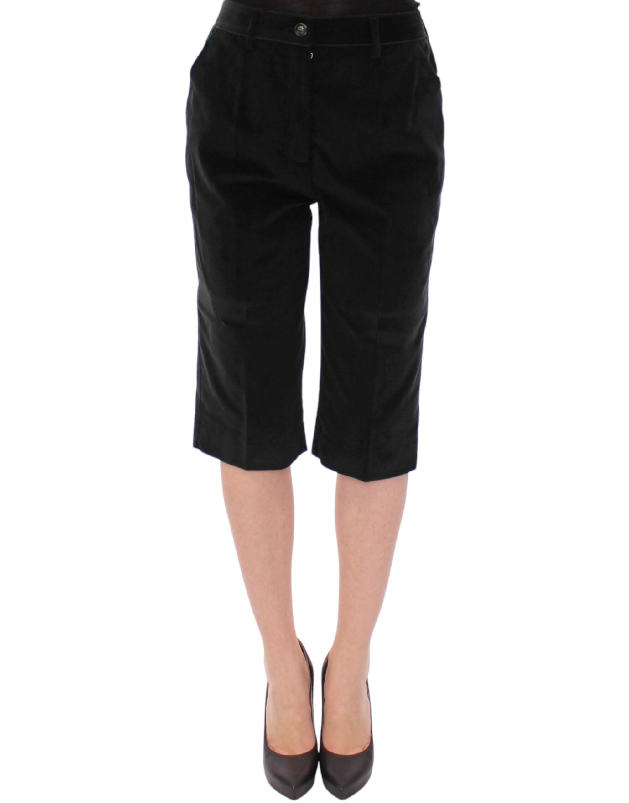 Dunkelgrüne Shorts aus Baumwolle