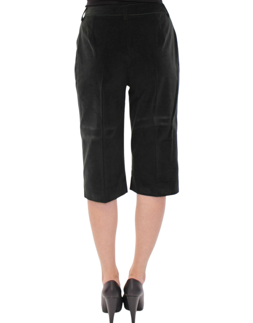 Dunkelgrüne Shorts aus Baumwolle