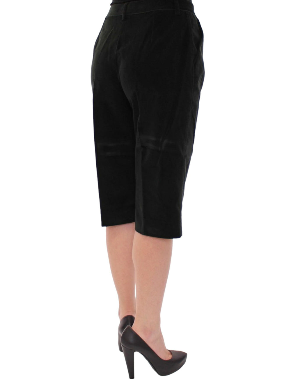Dunkelgrüne Shorts aus Baumwolle