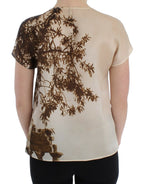 Braune Taormina-Seidenbluse