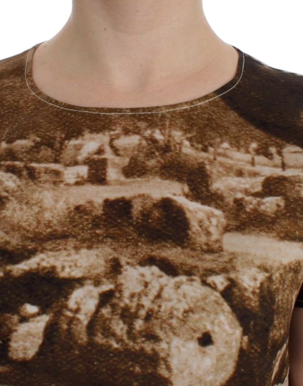 Braune Taormina-Seidenbluse