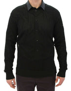 Dunkelgrüner Runway Netzpullover